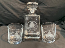 Load image into Gallery viewer, 3 Piece Glass Decanter Set with Customized Etching