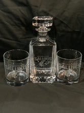 Load image into Gallery viewer, 3 Piece Glass Decanter Set with Customized Etching