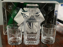 Load image into Gallery viewer, 3 Piece Glass Decanter Set with Customized Etching