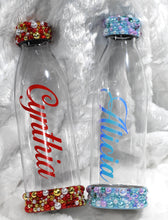 Load image into Gallery viewer, Rhinestoned Water Bottles by Caitlyn Michelle
