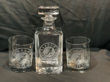 Load image into Gallery viewer, 3 Piece Glass Decanter Set with Customized Etching