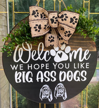 Load image into Gallery viewer, Customized Circular Welcome Front Door Sign