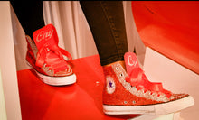 Load image into Gallery viewer, #1 Customized "Blinged" Rhinestoned Shoes