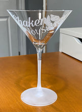 Load image into Gallery viewer, 2 Custom Etched Martini Glasses
